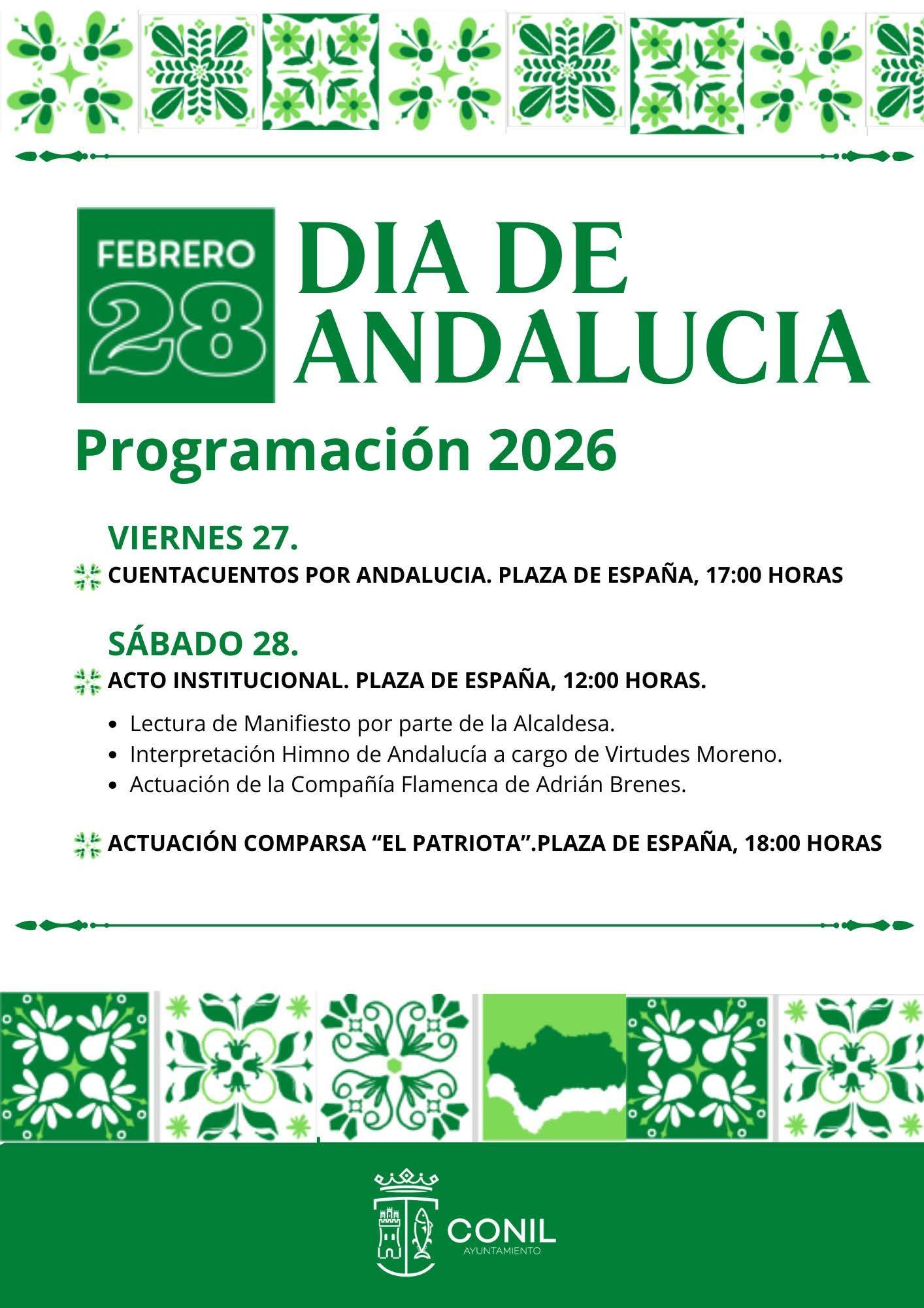 🤍💚 Conil se viste de gala: Guía para celebrar el Día de Andalucía 2026