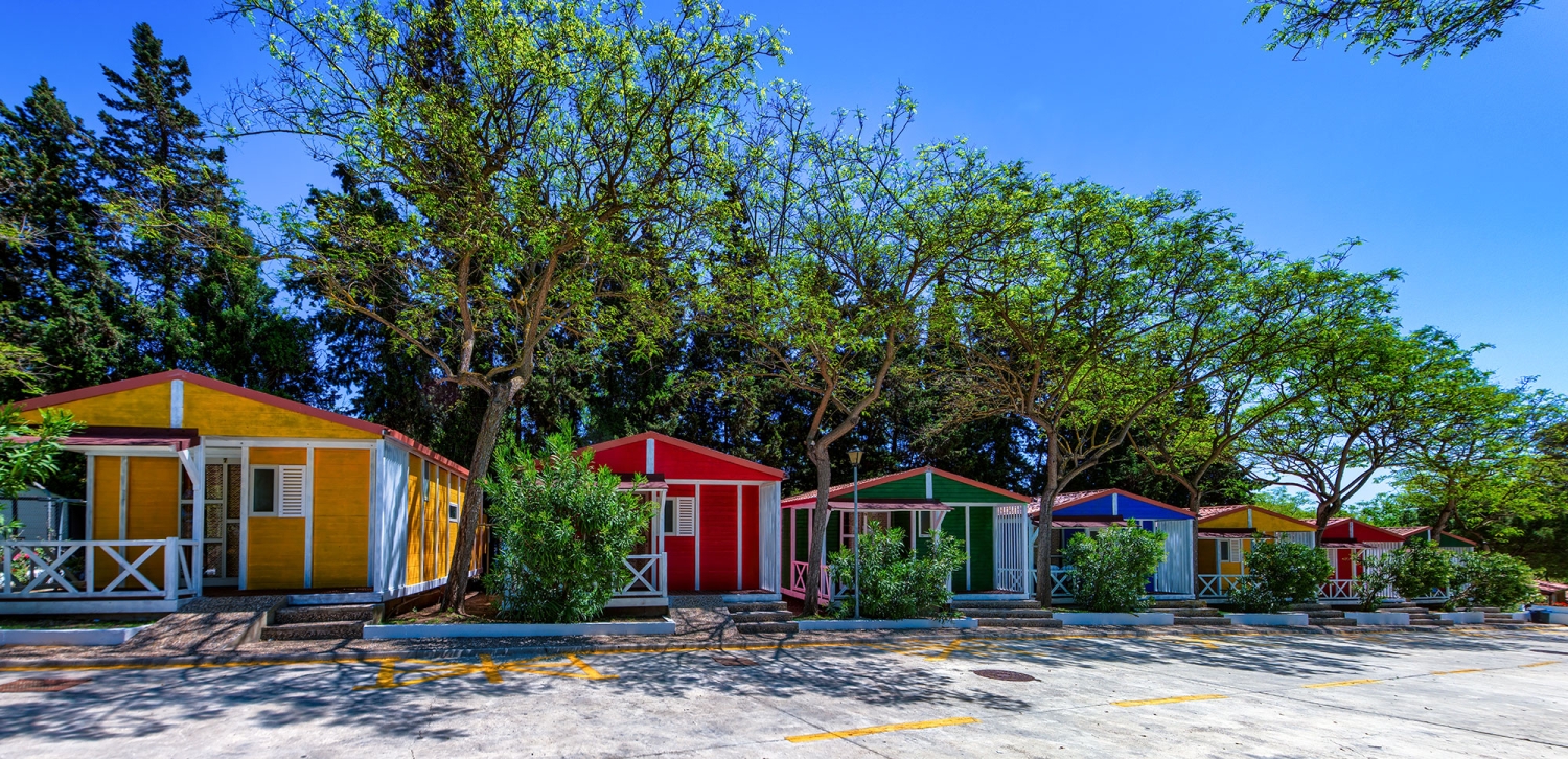 Bungalows del Camping Fuente del Gallo